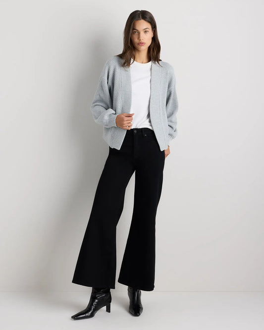 100% Organic Cotton Waffle Stitch Open Cardigan - US 8106