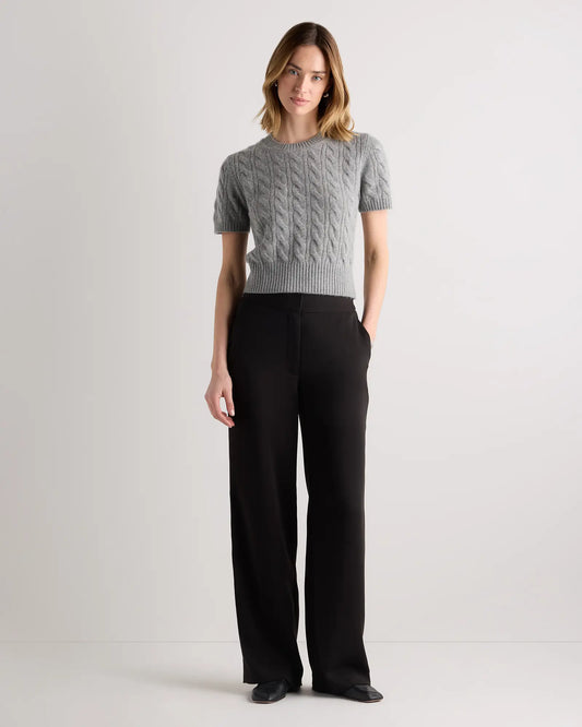 Mongolian Cashmere Shrunken Cable Tee - US 1949