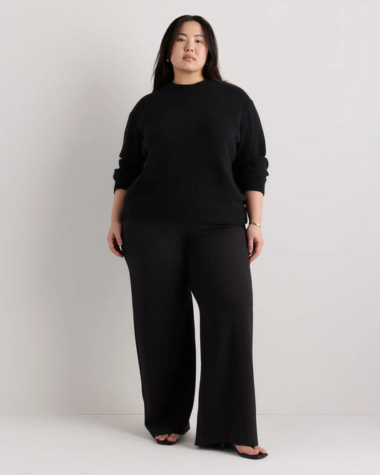 Mongolian Cashmere Oversized Crewneck Sweater - US 6718