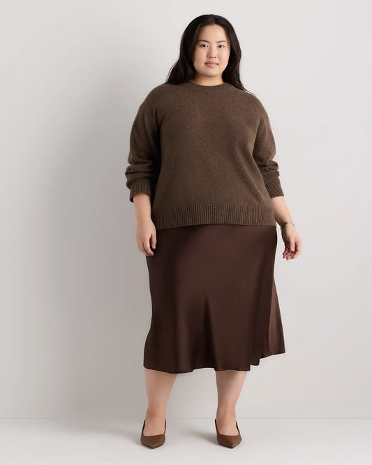 Mongolian Cashmere Oversized Crewneck Sweater - US 4795