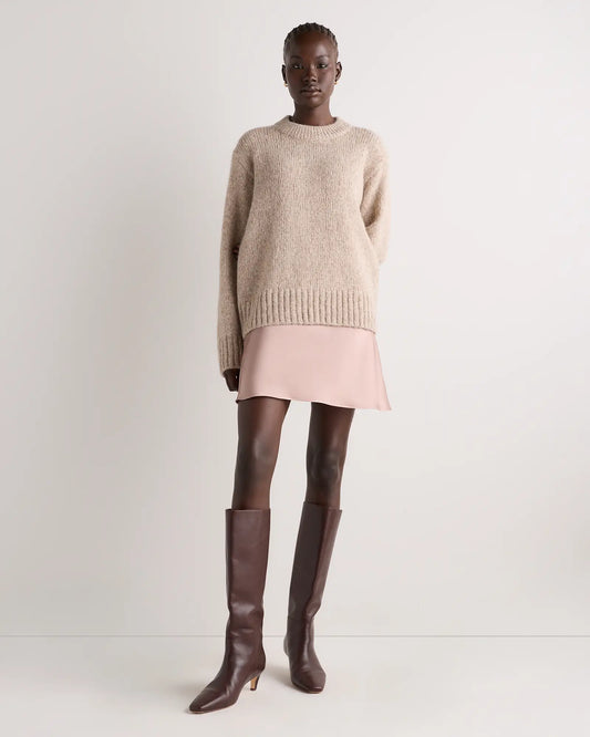 Lofty Baby Alpaca Oversized Crew - US 3022