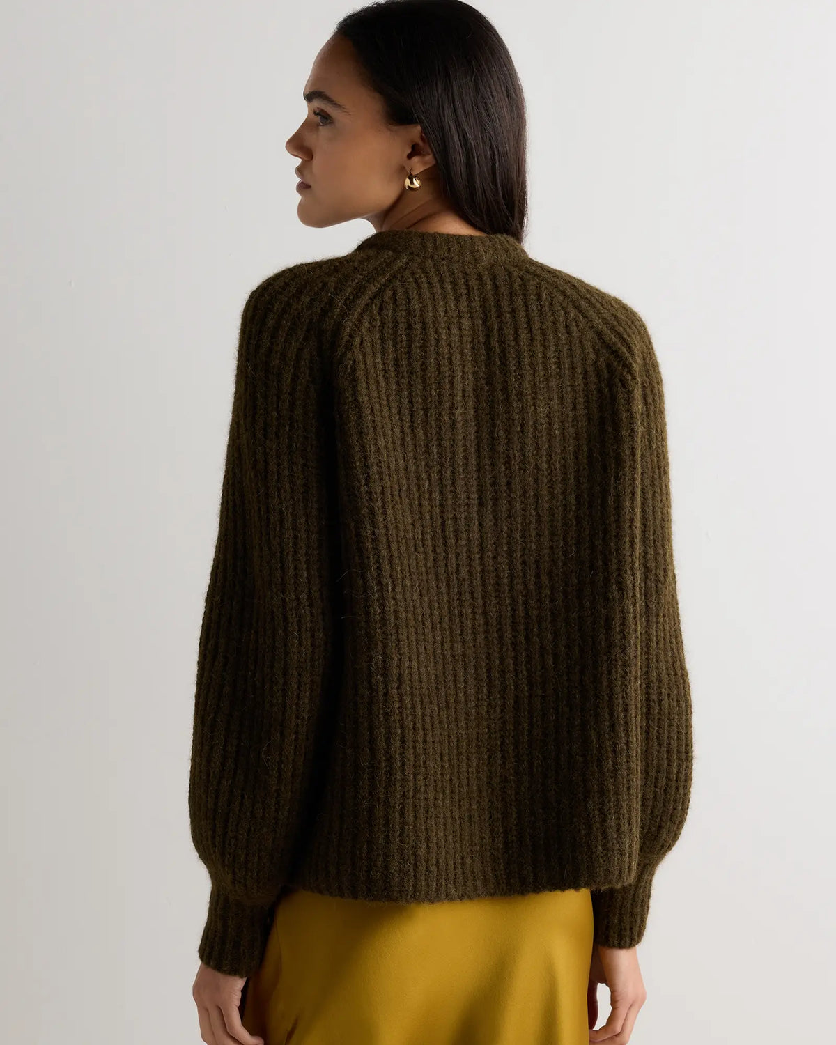 Lofty Baby Alpaca Chunky Crew Cardigan - US 6246
