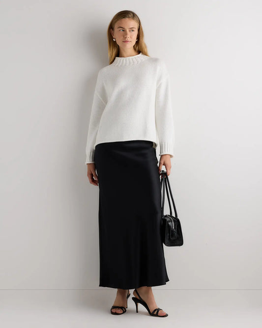 100% Organic Cotton Oversized Roll Neck Sweater - US 6744