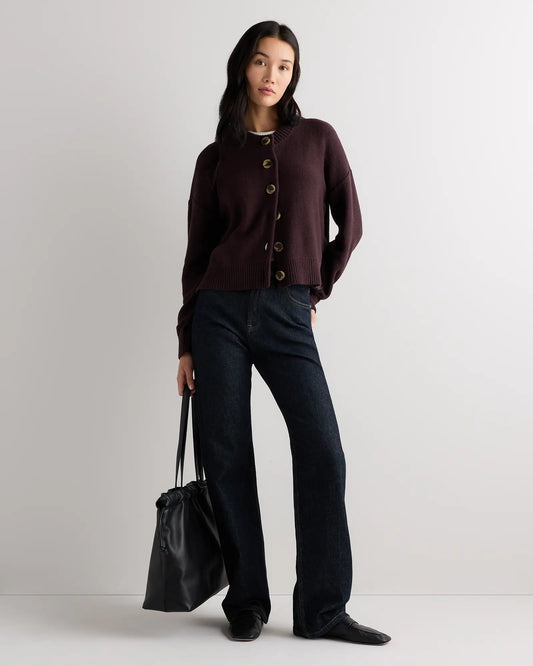 100% Organic Cotton Cropped Cardigan - US 2076
