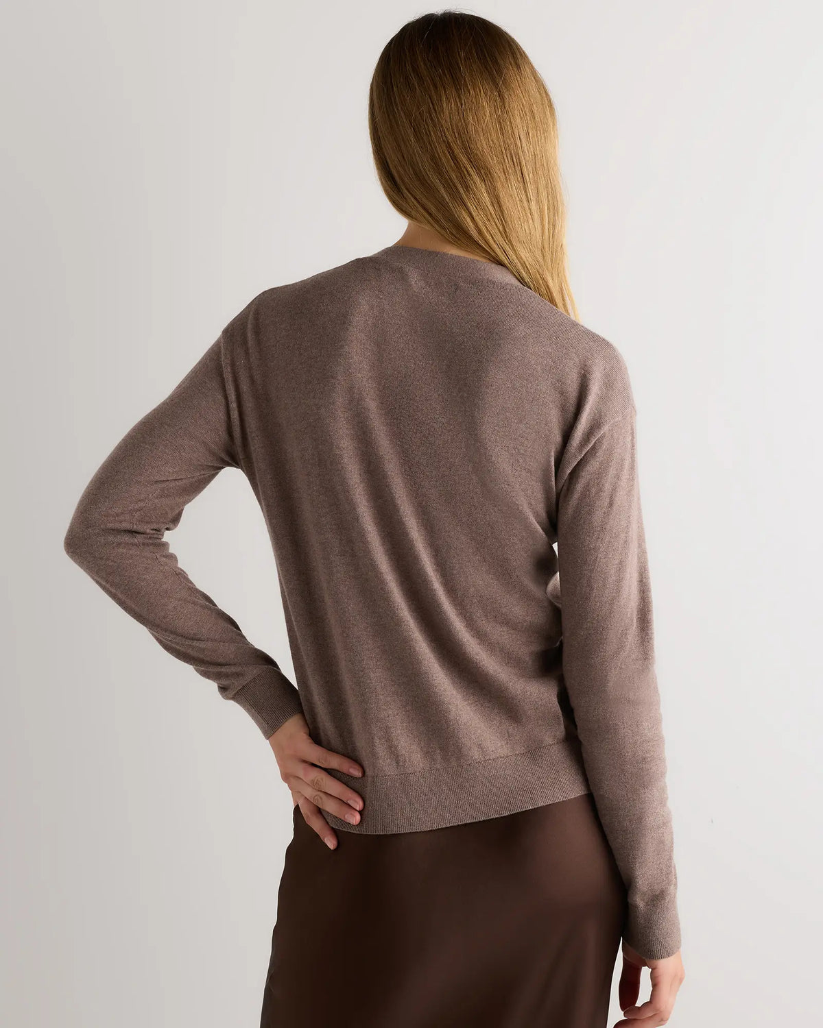 Lightweight Cotton Cashmere Cardigan - US 0579