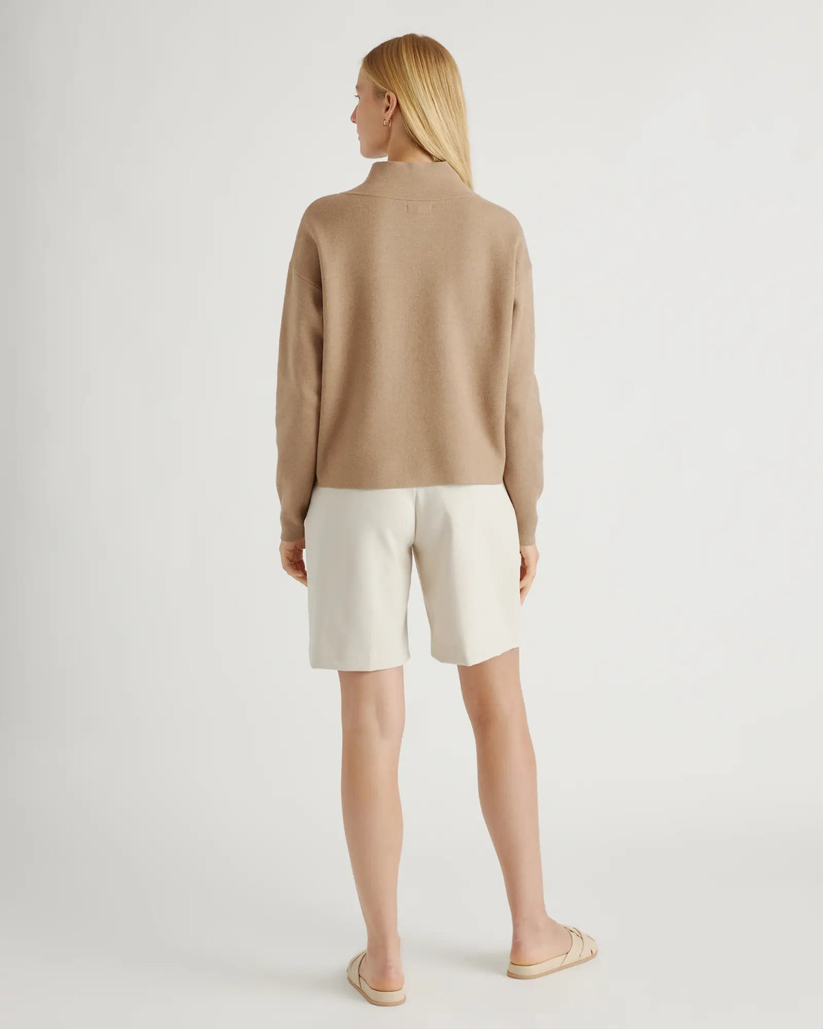 Eco-Knit Milano Stitch Mock Neck Pullover - US 7972