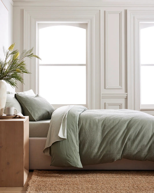 Organic Luxe Honeycomb Duvet Cover - US 7910