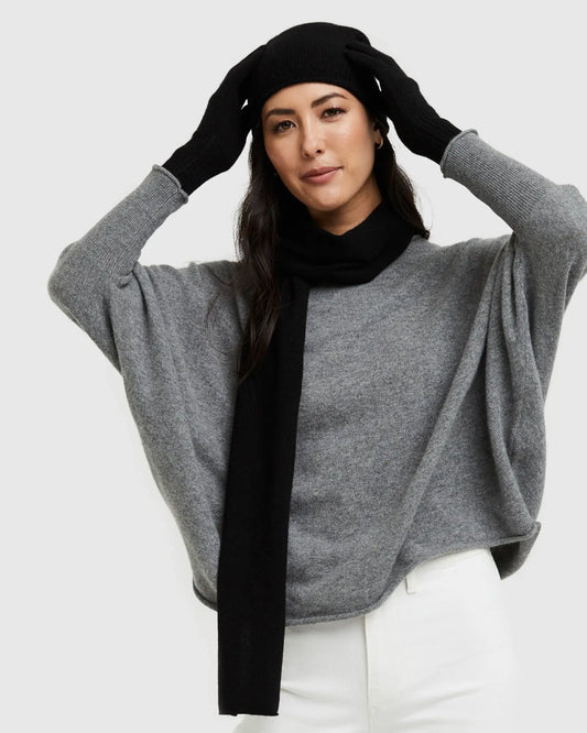 Mongolian Cashmere Slouchy Beanie - US 9444