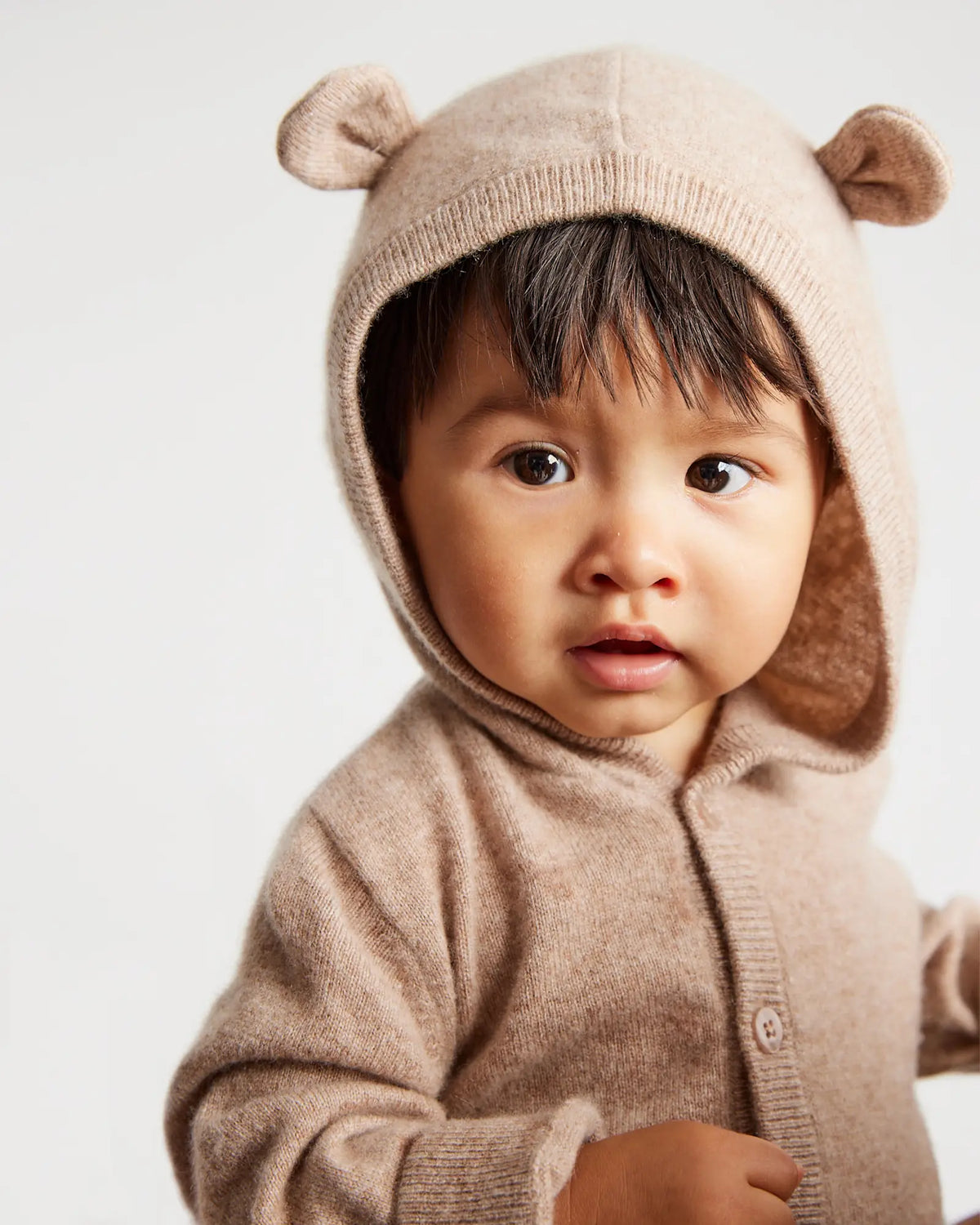 Washable Cashmere Hooded Cardigan - US 5518