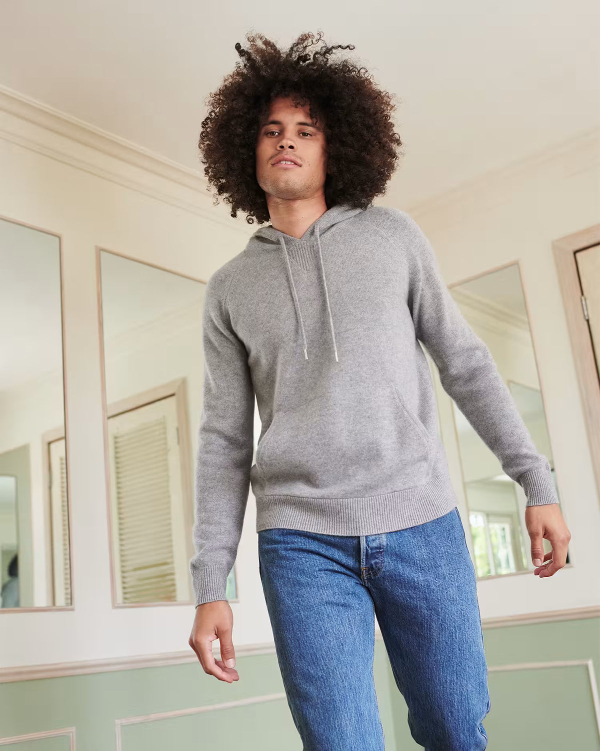 Mongolian Spring Cashmere Pullover Hoodie - US 0082
