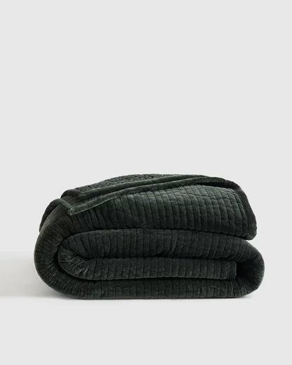 Cotton Velvet Vertical Channel Quilt - US 2883