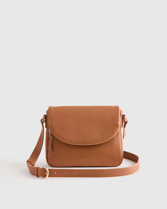 Italian Leather Foldover Crossbody - US 8071