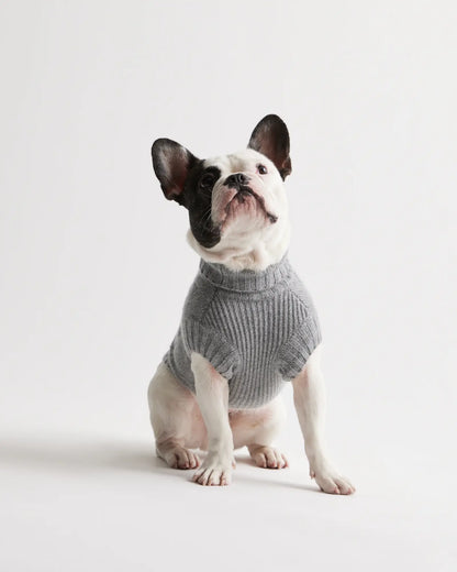 Mongolian Cashmere Cable Knit Dog Sweater - US 5576