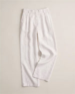 100% European Linen Pleated Trouser - US 8069