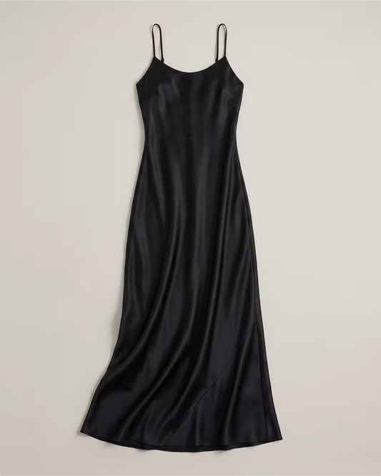100% Washable Silk Maxi Slip Dress - US 1400