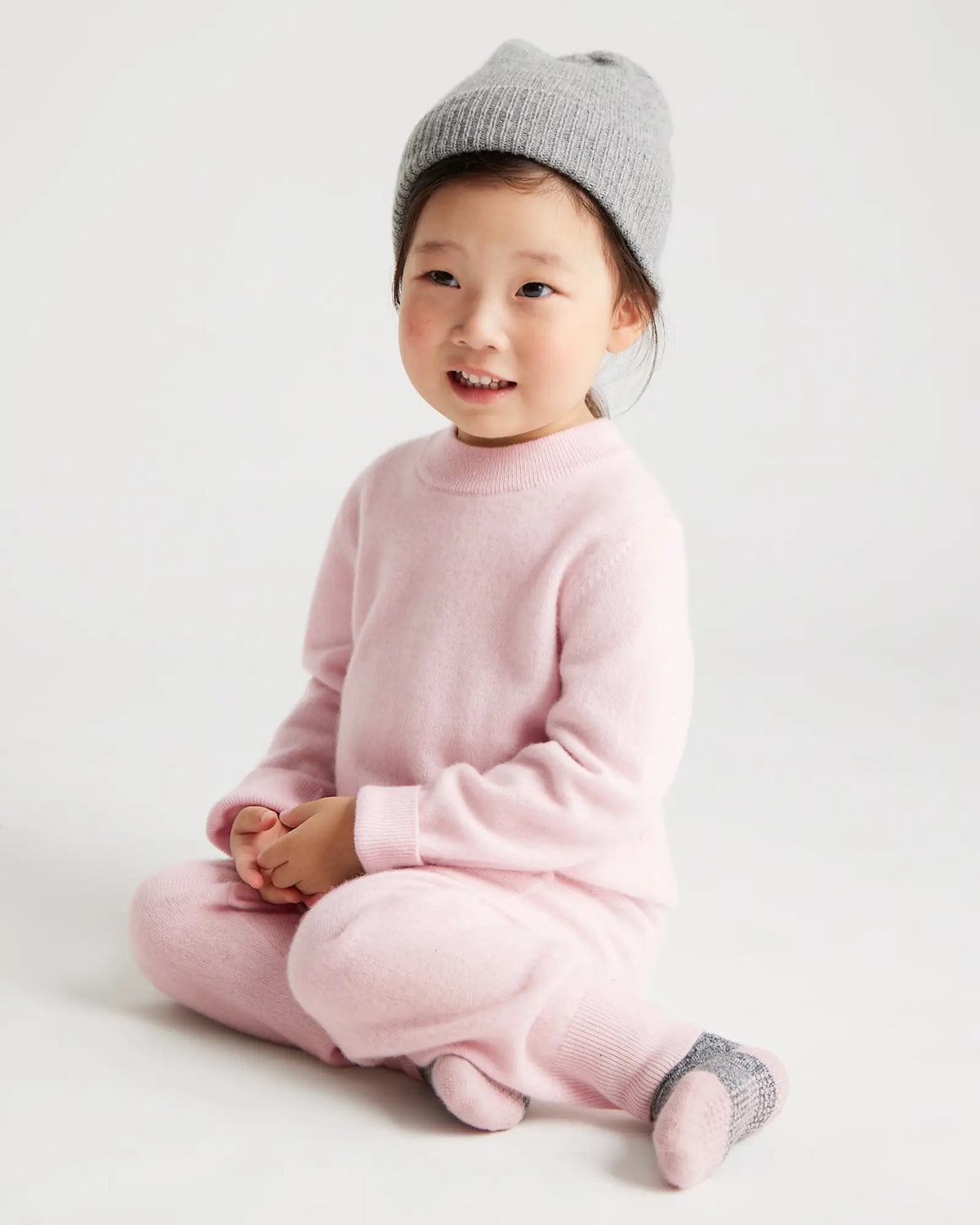 Washable Cashmere Crewneck Sweater - US 7828
