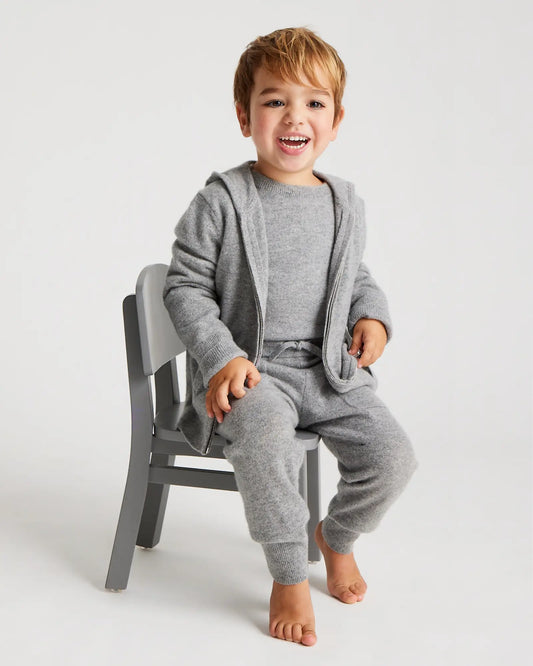 Washable Cashmere Full Zip Hoodie - US 9079