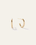 14K Gold Half Huggie Hoops - US 1574