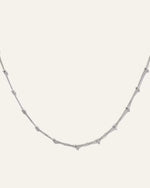 14k Gold Station Bead Choker - US 9134
