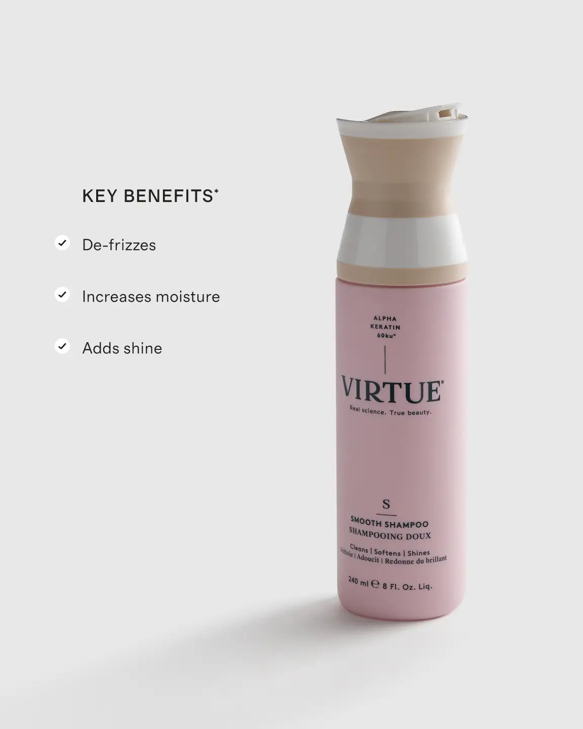Smooth Shampoo 8 oz by Virtue - US 6512
