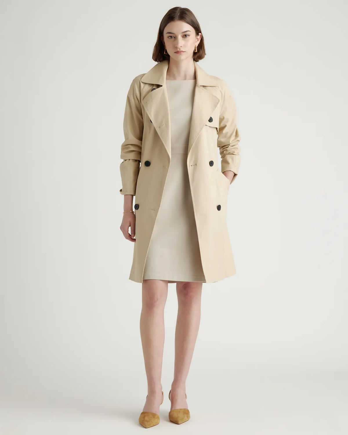 Ultra-Stretch Ponte Cap Sleeve Dress - US 0147