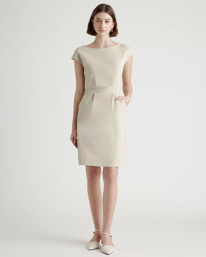 Ultra-Stretch Ponte Cap Sleeve Dress - US 0147