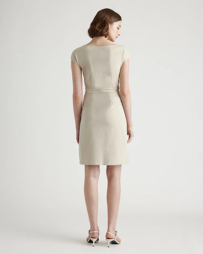 Ultra-Stretch Ponte Cap Sleeve Dress - US 0147