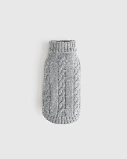 Mongolian Cashmere Cable Knit Dog Sweater - US 5576