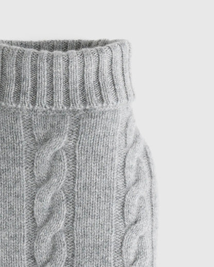 Mongolian Cashmere Cable Knit Dog Sweater - US 5576
