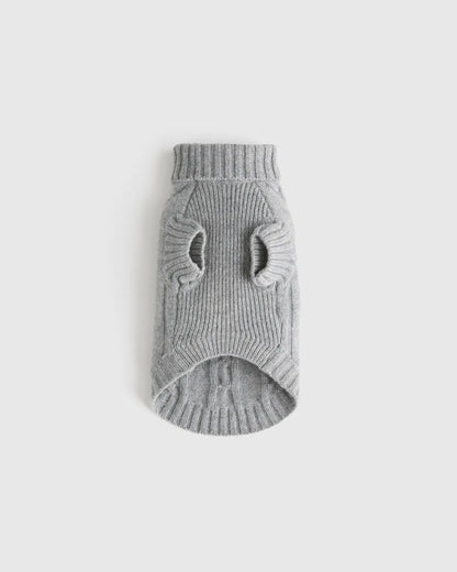 Mongolian Cashmere Cable Knit Dog Sweater - US 5576