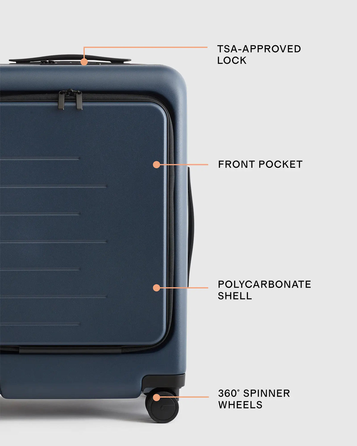 Front Pocket Carry-On Suitcase - US 5257