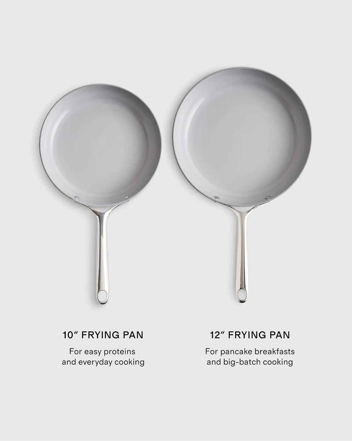 Ceramic Nonstick Frying Pan Set: 10" & 12" - US 1377