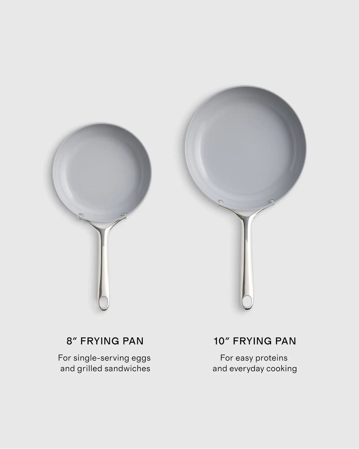 Ceramic Nonstick Frying Pan Set: 8" & 10" - US 8762