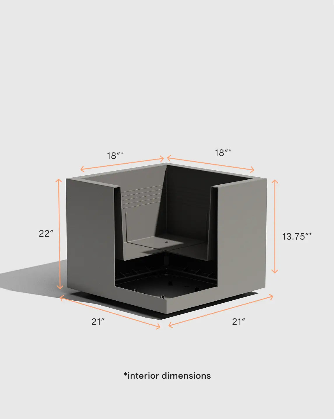 Block Series All Weather Square Planter by Veradek - US 2530