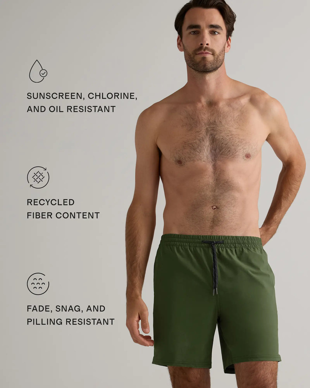 Italian Swim Trunks - 7" - US 9292