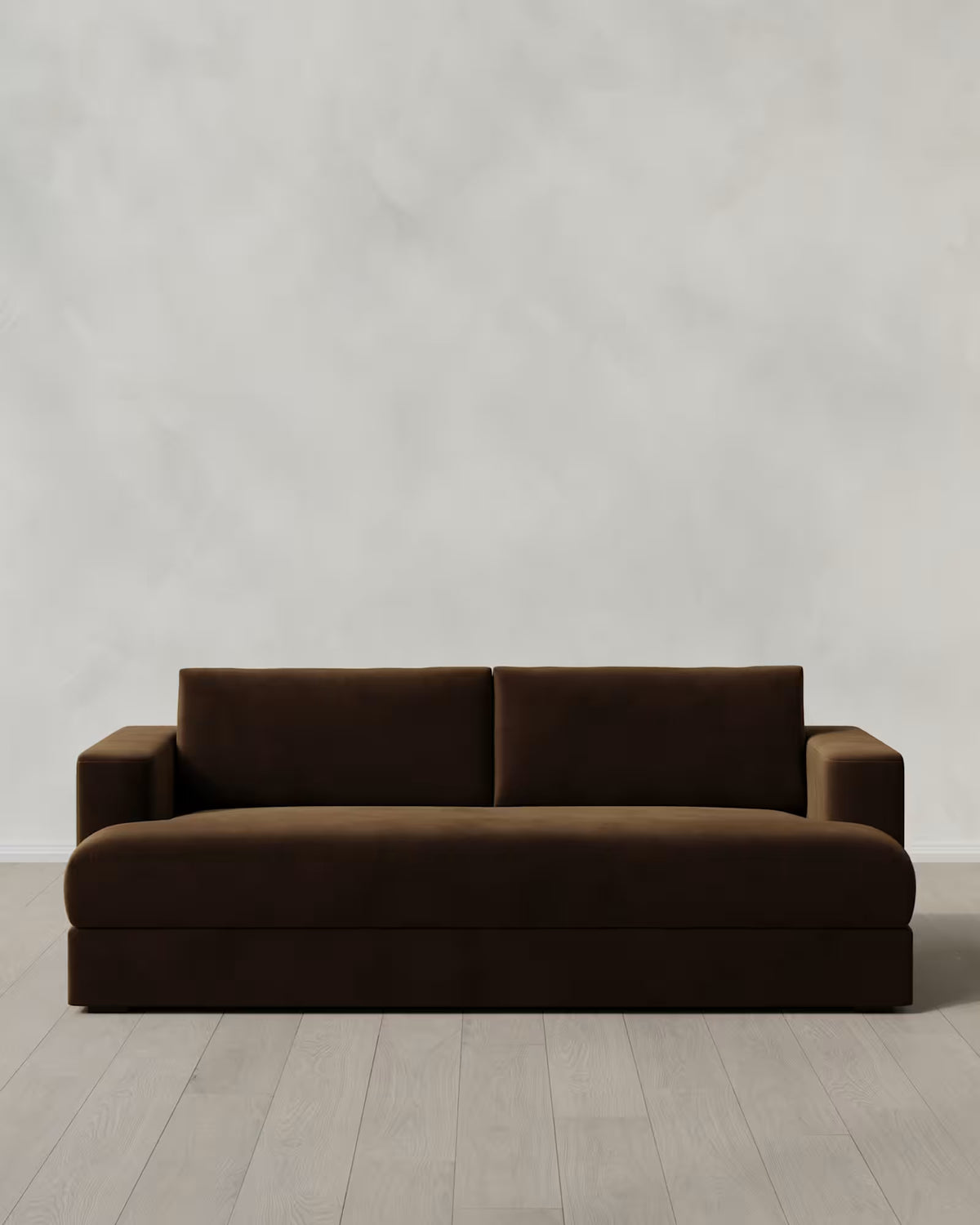 Sierra Curved Arm Sofa in Performance Velvet - US 5915