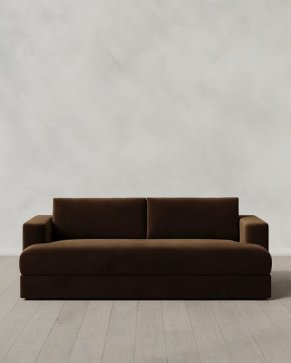 Sierra Curved Arm Sofa in Performance Velvet - US 5915