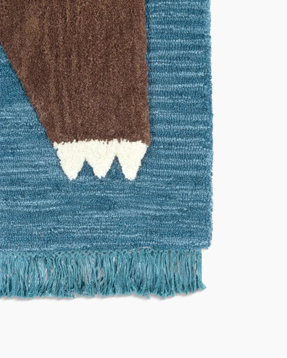 Playful Animals Hand-Tufted Wool Rug - US 1577
