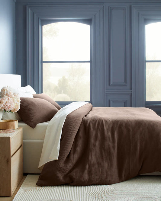 Organic Cotton Gauze Duvet Cover - US 4195