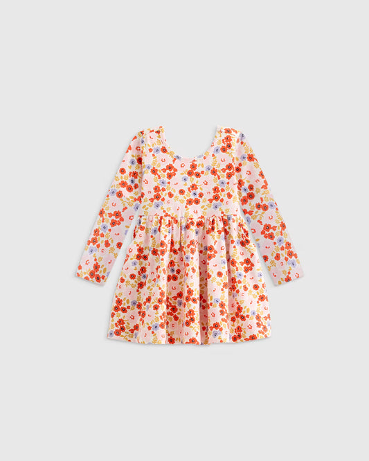 Organic Cotton Long Sleeve Skater Dress - US 7374