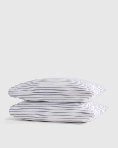 Organic Crisp Percale Double Stripe Pillowcase Set - US 8248