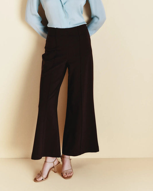 Ultra-Stretch Ponte Super Wide Leg Ankle Pants - US 7440