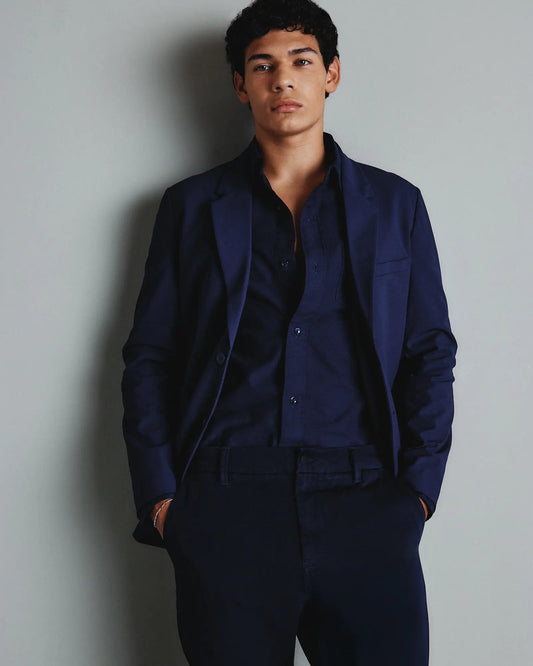 Organic Cotton Stretch Textured Twill Shirt - US 5615