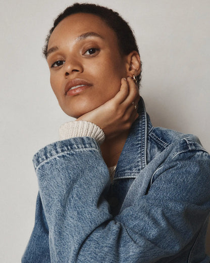 100% Organic Cotton Denim Chore Jacket - US 6389