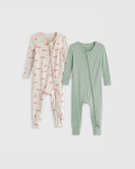 Bamboo One Piece Pajamas 2-Pack - US 8319