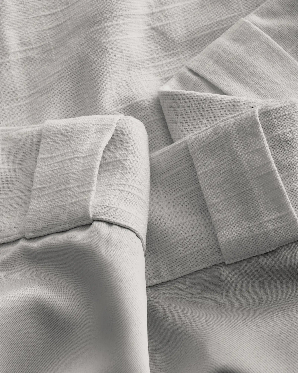 Cotton Slub Room Darkening Curtain - Single Panel - US 3281