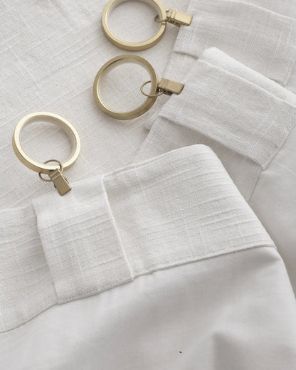 Cotton Slub Curtain - Single Panel - US 7257
