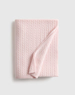 Cable Knit Cashmere Throw - US 2705