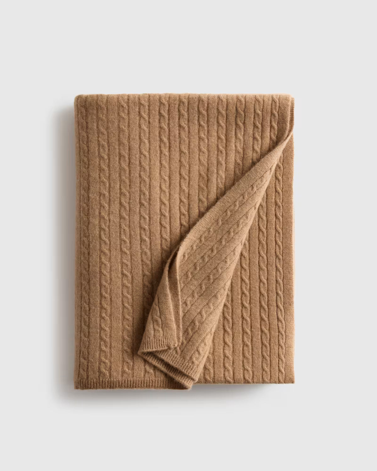 Cable Knit Cashmere Throw - US 4136