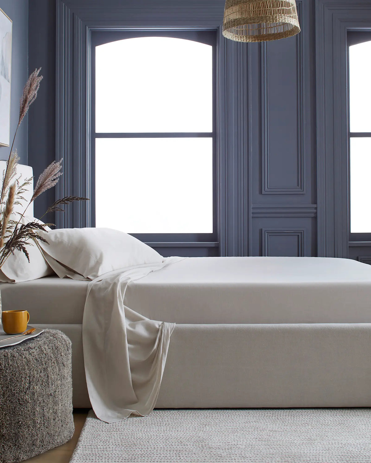 Mongolian Cashmere Cotton Pillowcase Set - US 8655